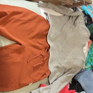 Reigning Champ Set Grey Top Med And Sienna Pant Small